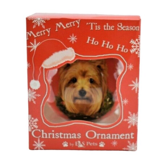 ES Pets Unbreakable Ball Dog Breed Yorkie Christmas Ornament - Picture 2 of 6